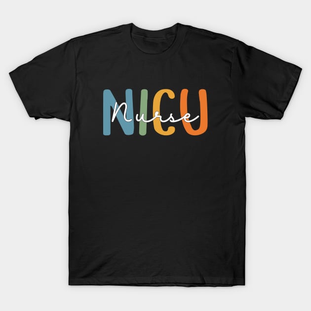 Groovy Nicu Nurse Neonatal Intensive Care Unit Appreciation T-Shirt by Merchby Khaled